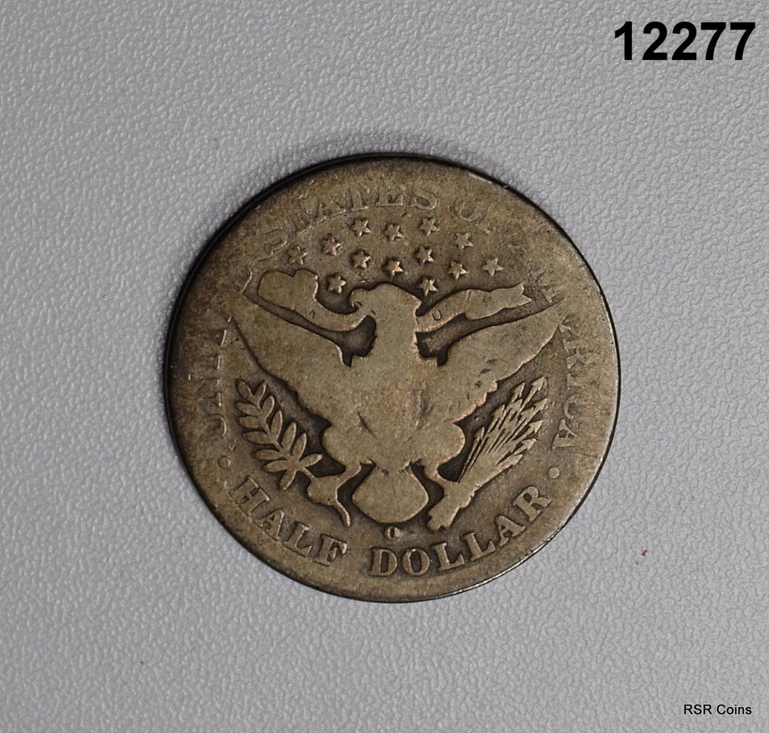 1902 O BARBER HALF GOOD/AG BETTER DATE #12277