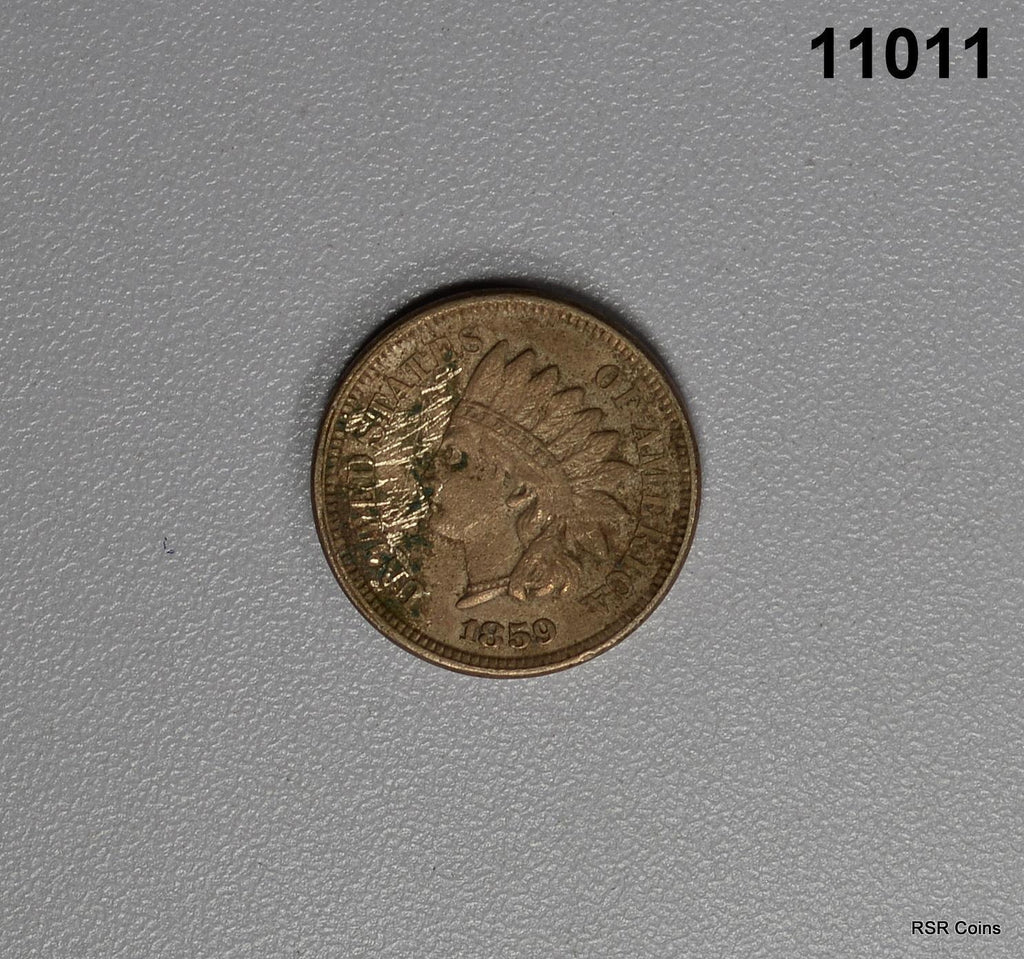 1859 INDIAN CENT XF DETAILS OBV. SCRATCHES! #11011