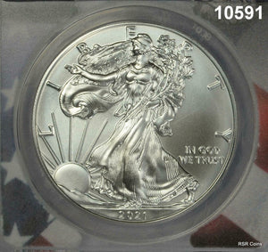 2021 $1 SILVER EAGLE TYPE 1 ANACS CERTIFIED MS70 FIRST STRIKE PERFECT! #10591