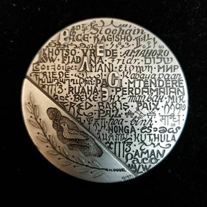 .999 Fine Silver PEACE Medal Medallion - 1974 Magnes Museum Judaica RARE #28