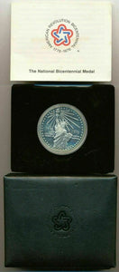 1976 AMERICAN REVOLUTION BICENTENNIAL SILVER MEDALLION STATUE OF LIBERTY #9415