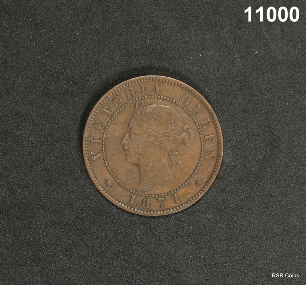 1871 PRINCE EDWARD ISLAND ONE PENNY XF+! #11000