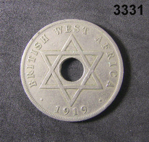 1919 BRITISH WEST AFRICA PENNY #3331