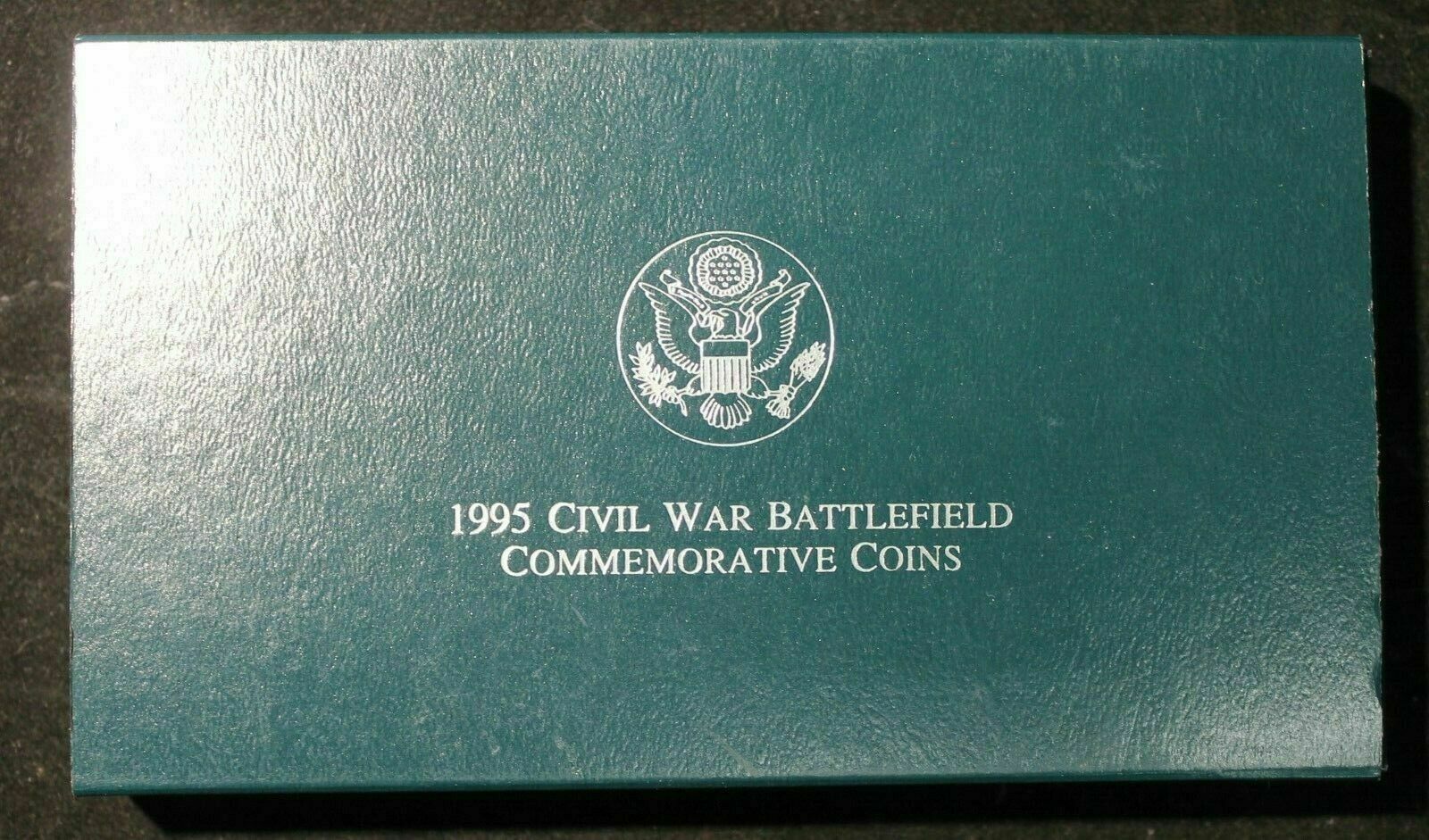 1995 Civil War Battlefield Commemorative GEM BU 2 Coin Set BOX AND COA #10052