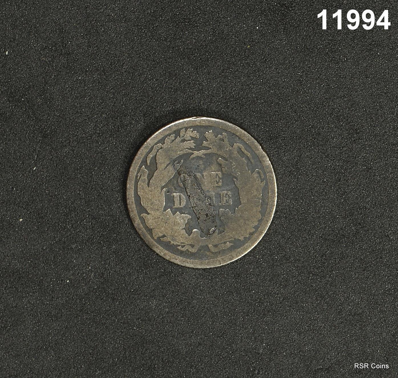 1875 SEATED DIME GOOD REVERSE DAMAGE #11994