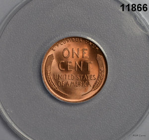 1947 D LINCOLN CENT ANACS CERTIFIED MS66 RD! FINE RED! #11866