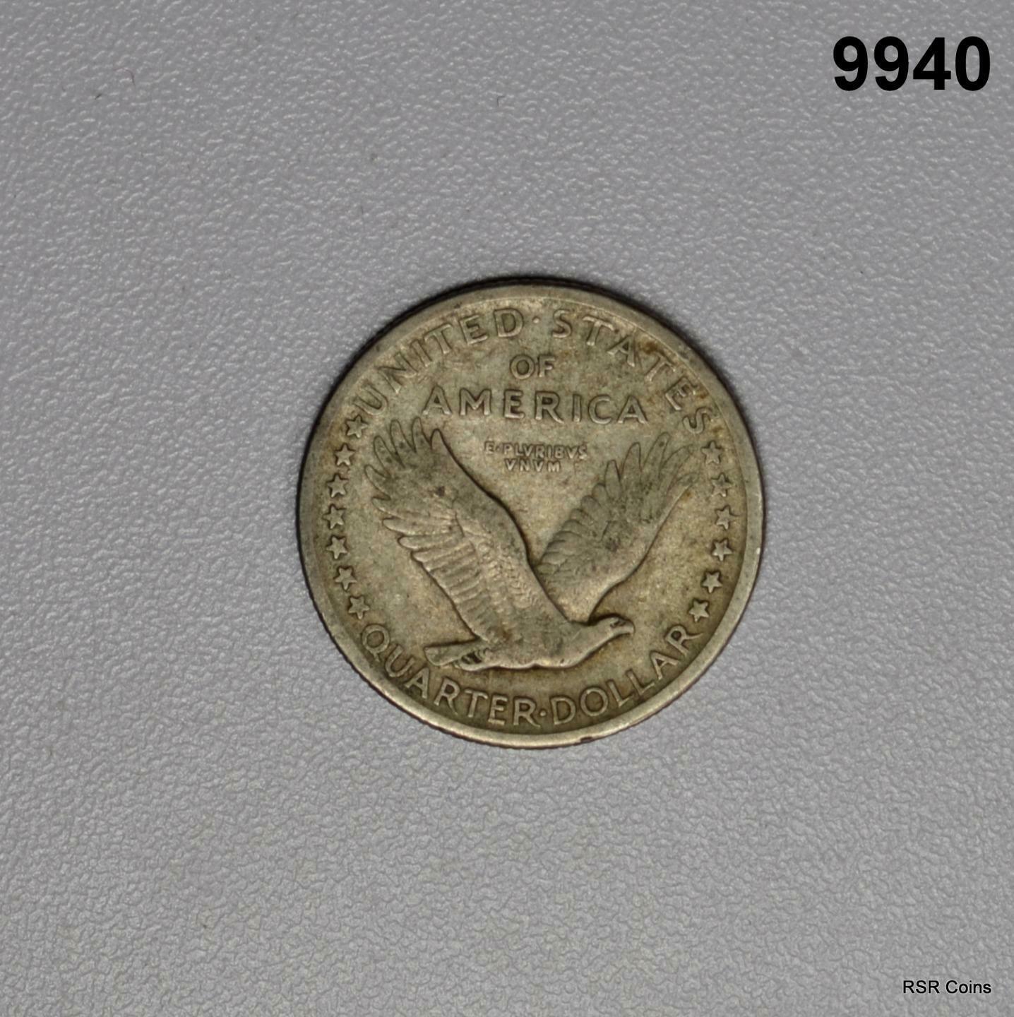 1917 S STANDING QUARTER TYPE 1 HAIR LINED DATE #9940