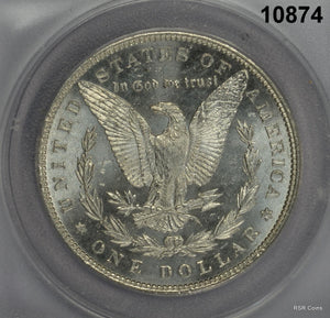 1886 MORGAN SILVER DOLLAR ANACS CERTIFIED MS61 #10874