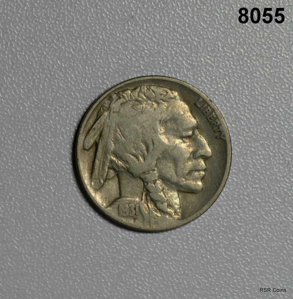 1931 S BUFFALO NICKEL NICE! VF #8055