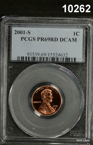 1999 S - 2008 S LNCOLN CENT 10 COIN SET PCGS CERTIFIED PR69 DCAM #10260-10269