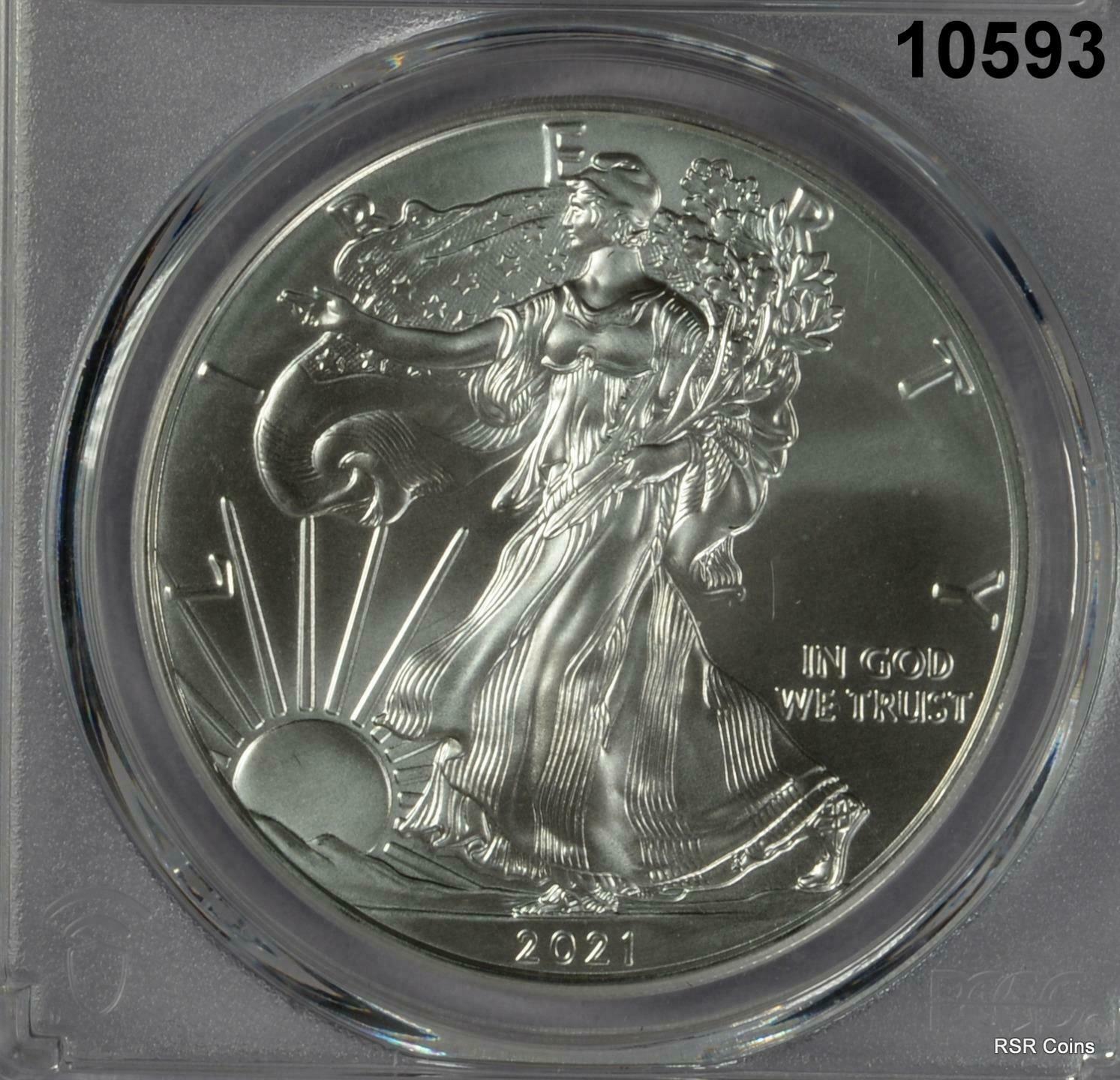 2021 P, S, & W SILVER EAGLE 3 COIN SET PCGS CERTIFIED ALL MS70 PERFECT! #10593