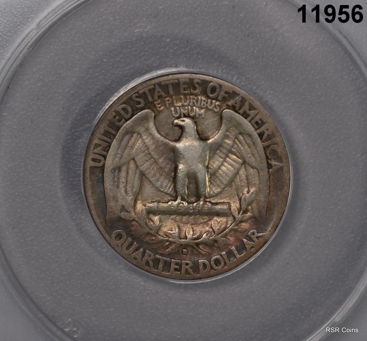 1932 D WASHINGTON QUARTER KEY DATE ANACS CERTIFIED VG 8 #11956