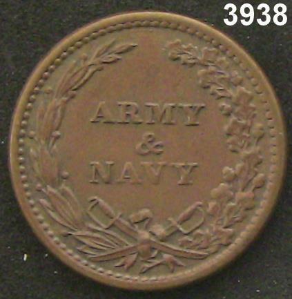 1863 CIVIL WAR TOKEN CAPITAL BUILDING AU ++ !  #3938