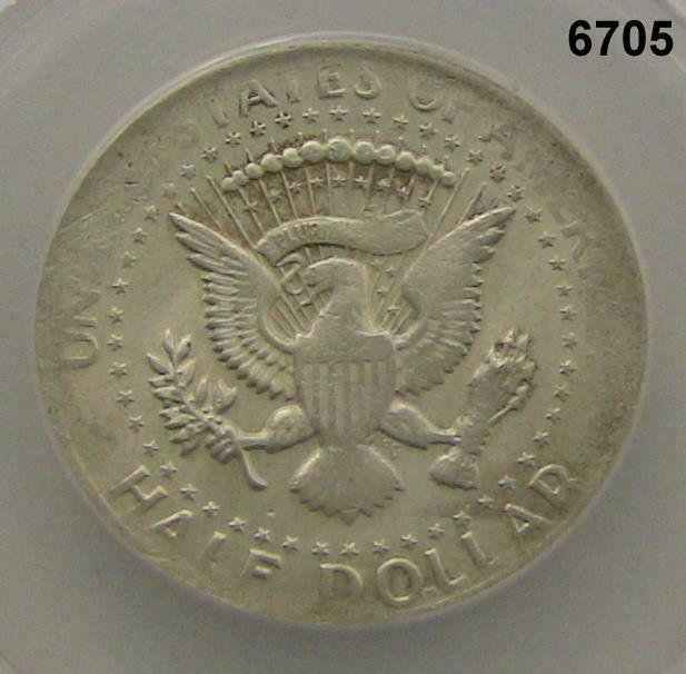 1964 KENNEDY HALF STRUCK ON DIME STOCK WEIGHT 8.06 G NORMAL 11.50 G RARE! #6705