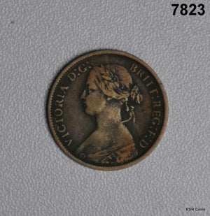 BRITAIN 1861 FARTHING #7823