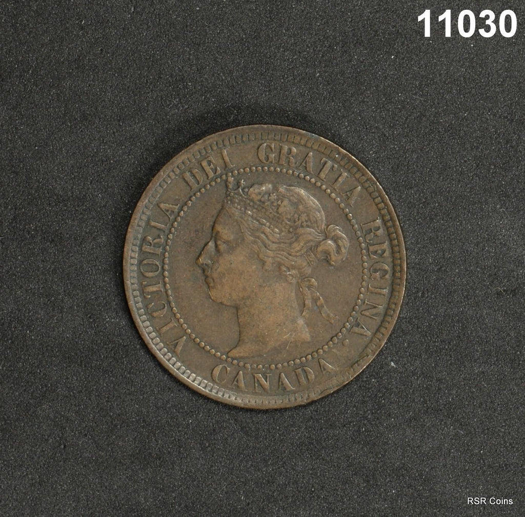 1884 CANADA LARGE CENT XF+! #11030