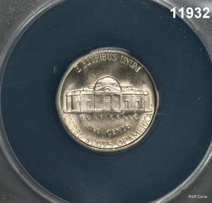 1946 S JEFFERSON NICKEL PL SURFACES ANACS CERTIFIED MS66 FLASHY! #11932