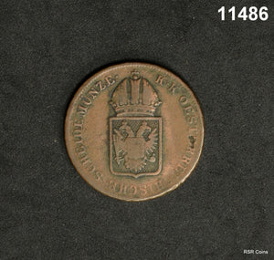 AUSTRIA EIN KREUZER 1816 A VIENNA EF! #11486