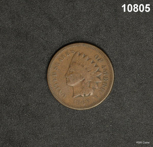 1868 INDIAN HEAD PENNY FINE #10805