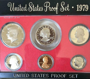 1979 ORIGINAL US MINT PROOF SET BOX & CARD GREAT BIRTH YEAR GIFTS!