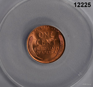 1955 LINCOLN CENT ANACS CERTIFIED MS66 RED #12225