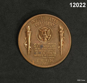 JFK INAUGURAL MEDAL 1961 #12022