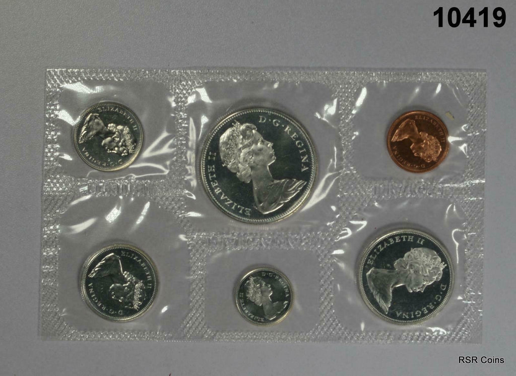 5 CANADIAN PROOF LIKE SETS 1-1962, 2-1965, 2-1966 ALL COIN MINT SEALED #10419