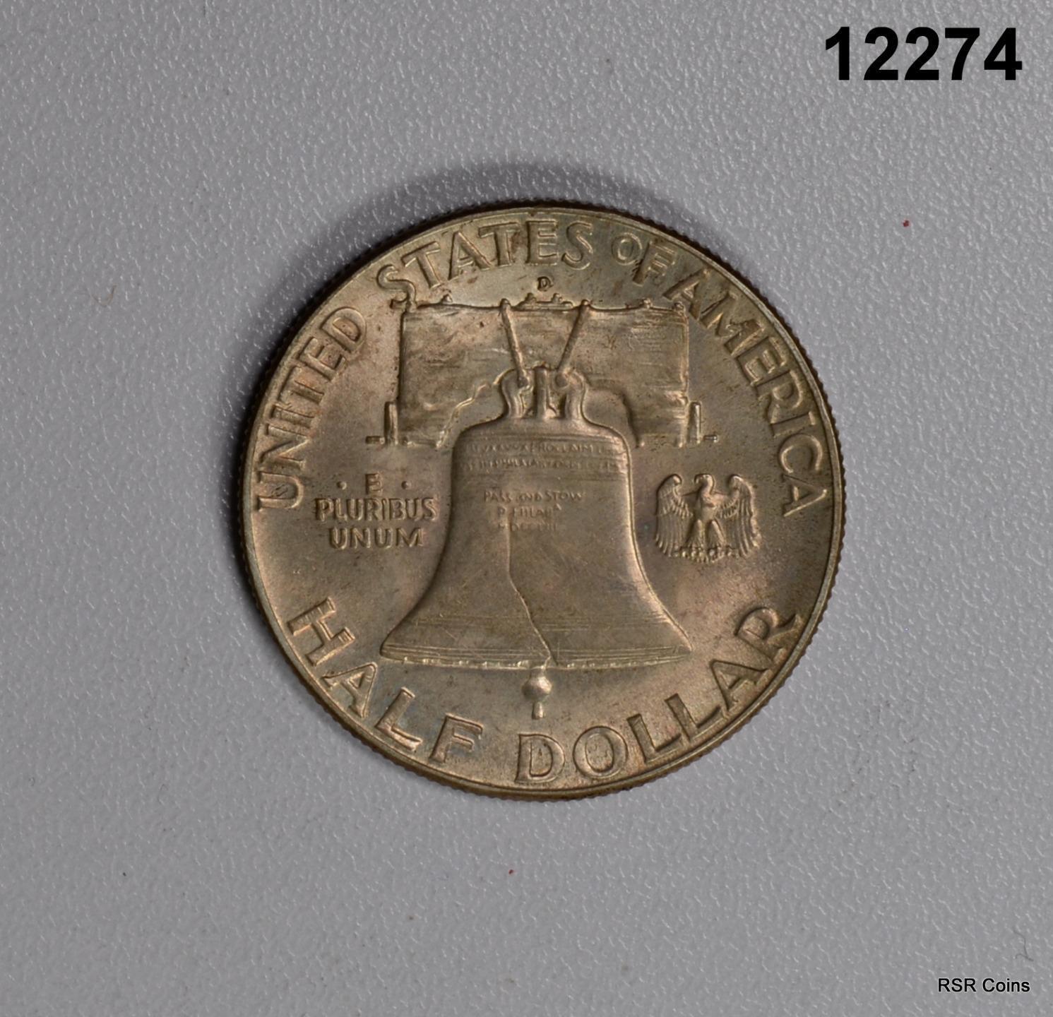 1948 D FRANKLIN HALF BU NICE! GOLDEN! #12274