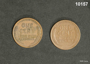 1913 AU, 1913D XF LINCOLN CENT 2 COIN LOT ORIGINAL! #10157
