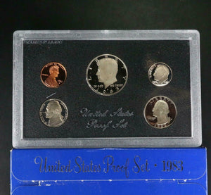 1983 ORIGINAL US MINT PROOF SET BOX! GREAT BIRTH YEAR GIFTS!