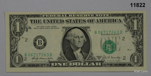 1969 B $1 NOTE VF ALIGNMENT ERROR SERIAL NUMBER! #11822